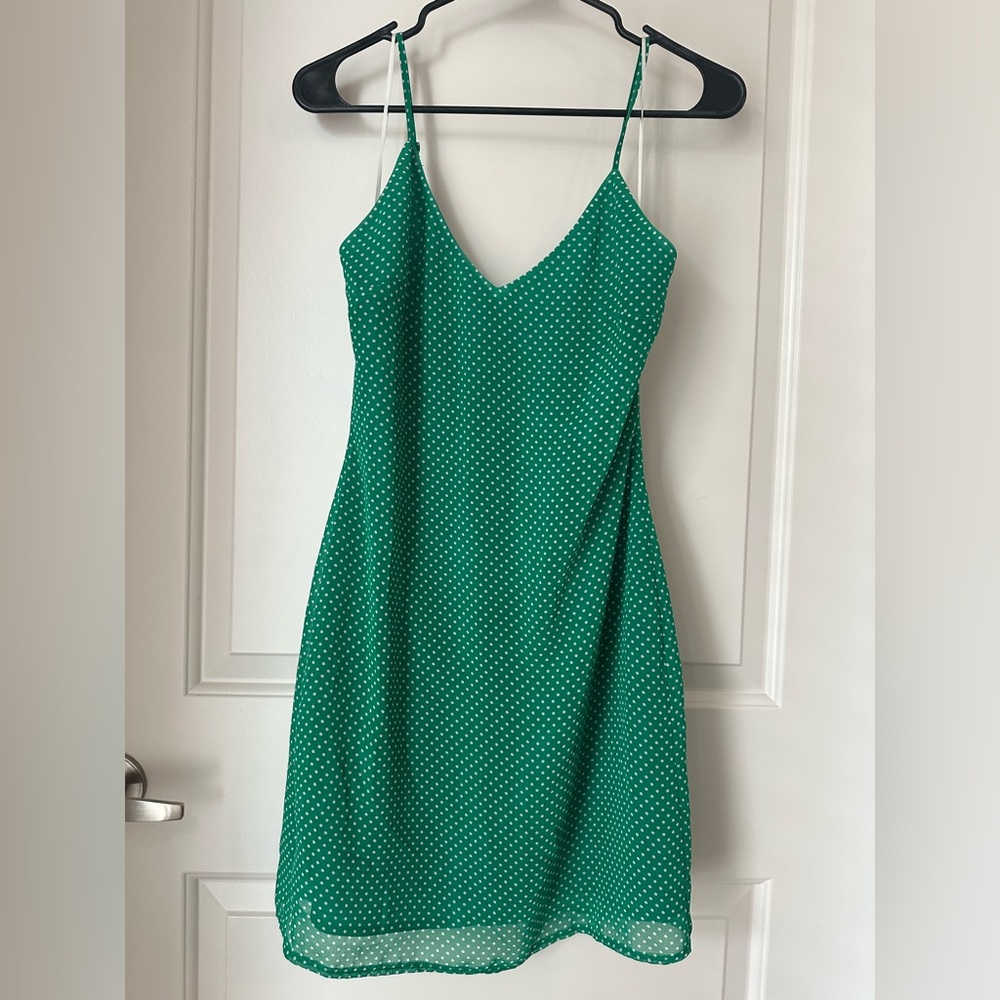 La’ Ven - Polkadot Mini Slip Dress - size S